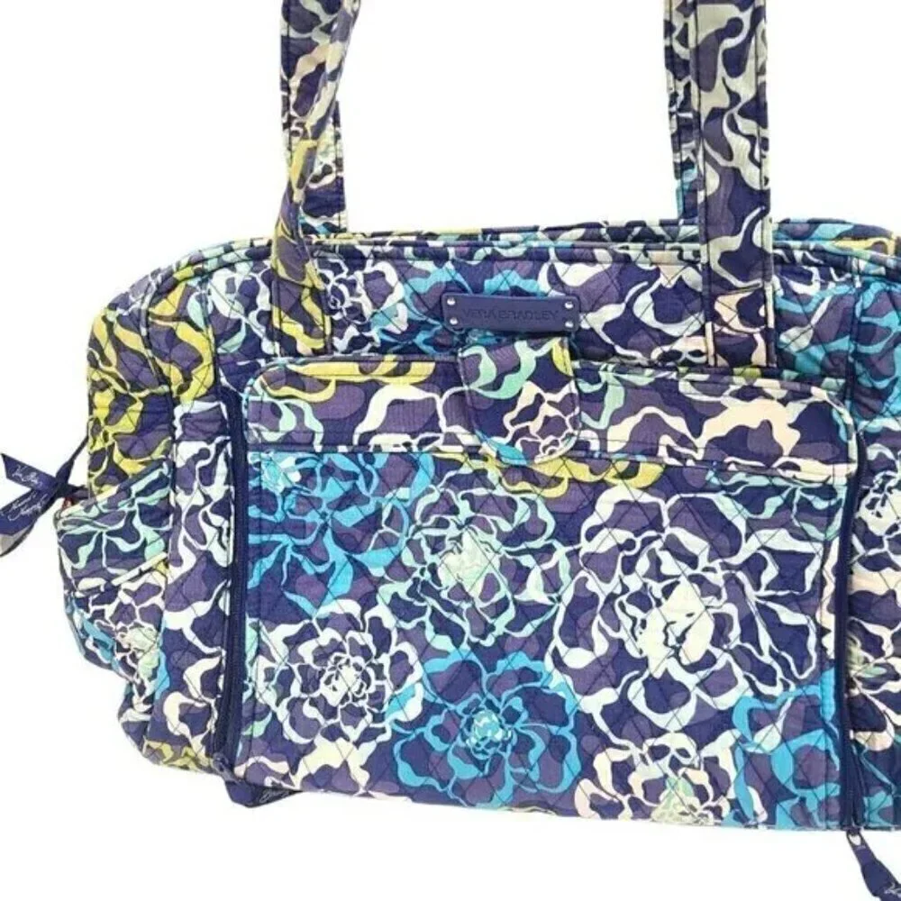 Vera Bradley Large Blue Paisley Baby Diaper Bag